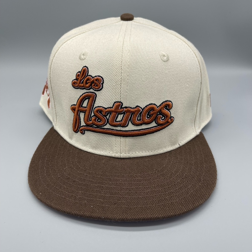 Bee Fly Houston ‘Los Astros’ Tan Brown Fitted Hat Multiple Sizes Available New